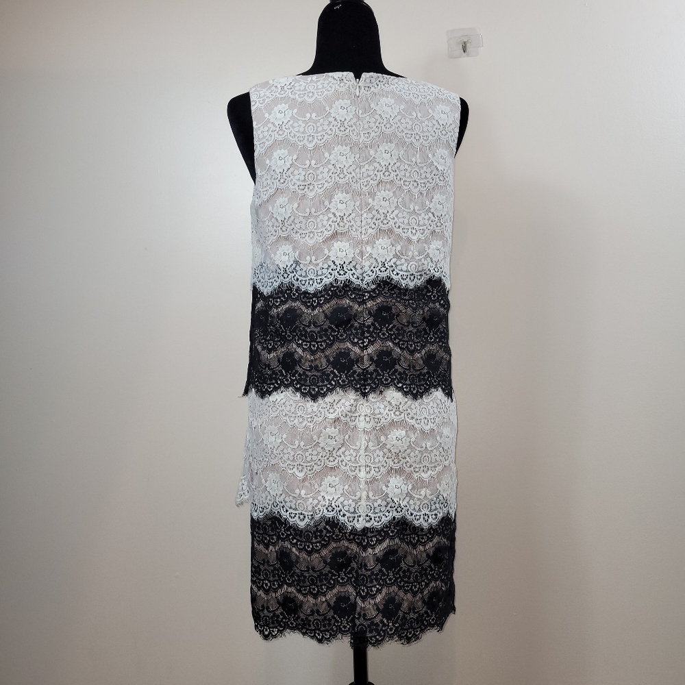 Jessica Simpson lacy dress black and white size 8 - Picture 4 of 10